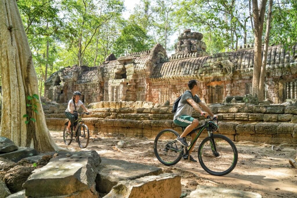 Hidden place with biking